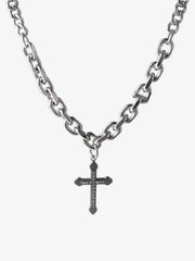 Thesupermade Black Cross Necklace -1131 