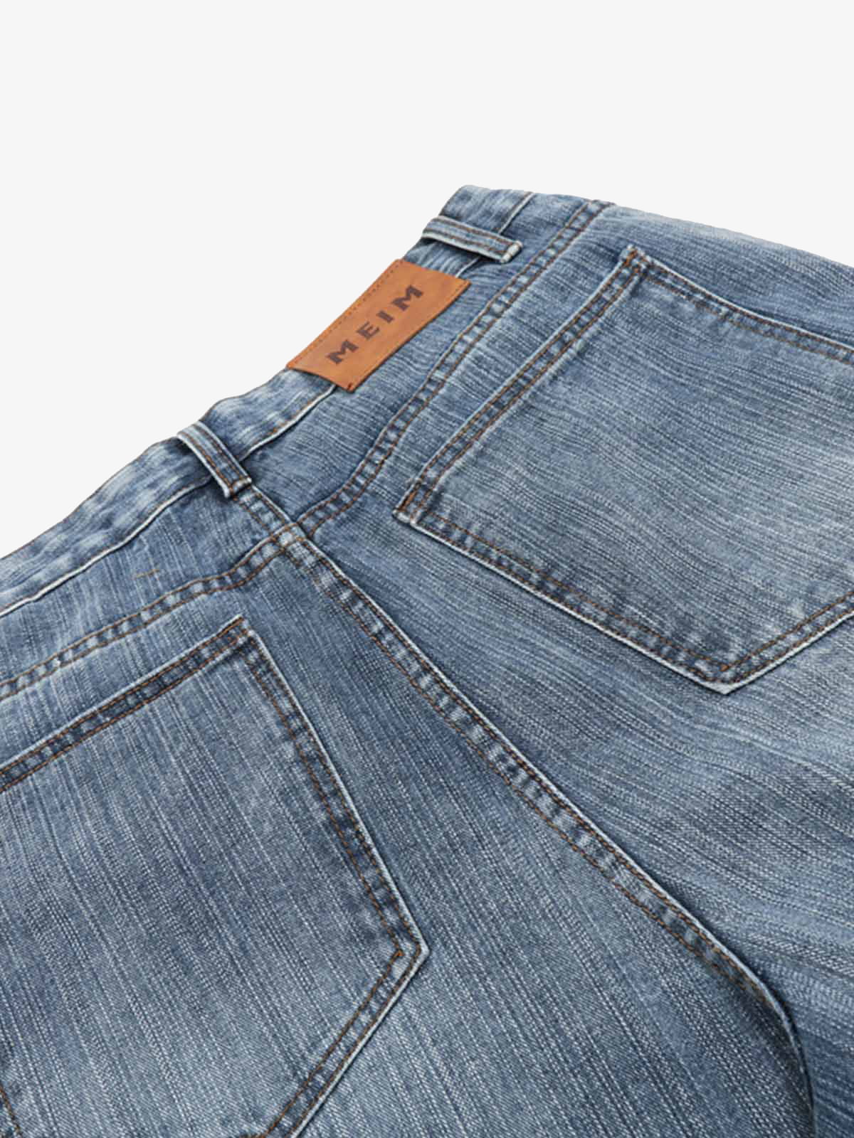 Washed Distressed Deconstructed Riveted Jorts 