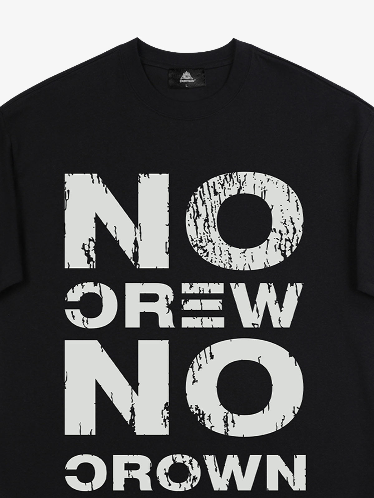 Originl No Crew No Crown Graphic T-Shirt 