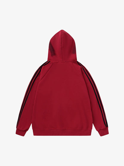 Thesupermade Dirty Brush Painted Graffiti Hoodie 