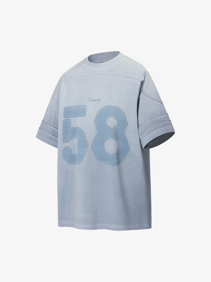 Washed Jersey Welt Stitching T-shirt 