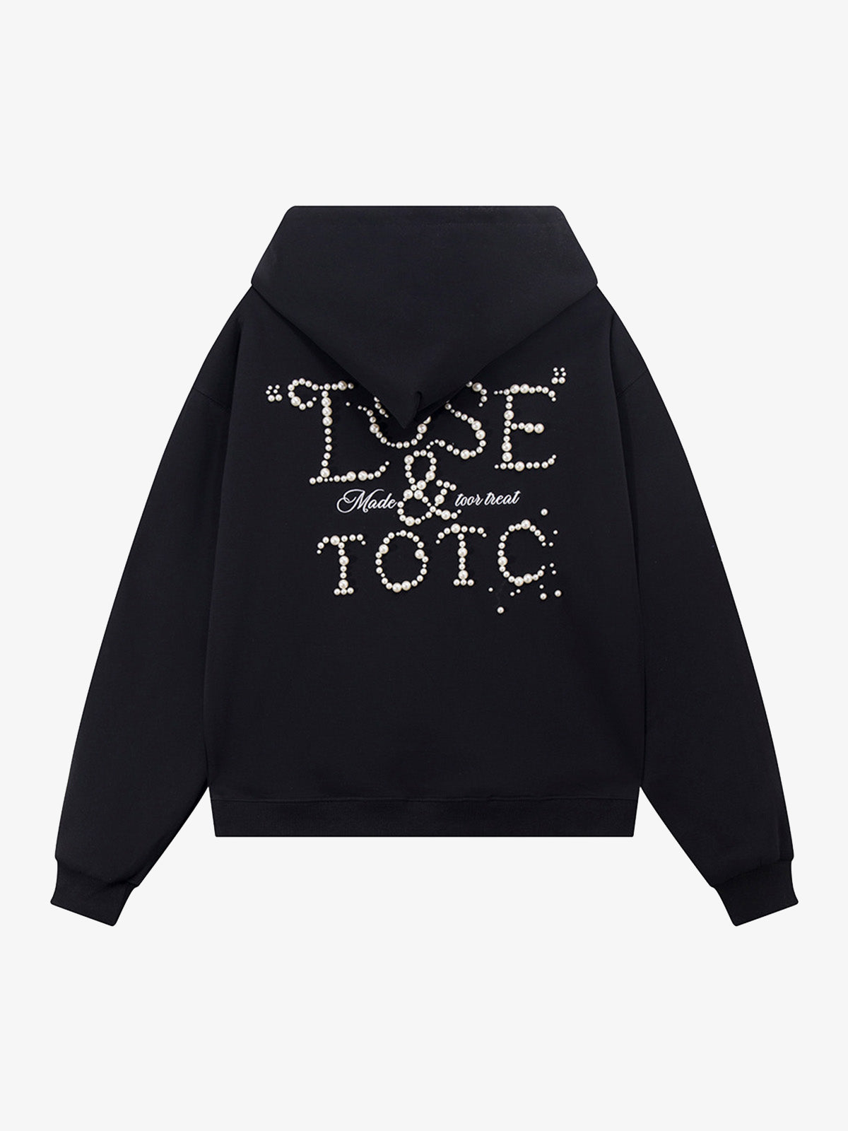 Street Beaded Loose Hoodie 