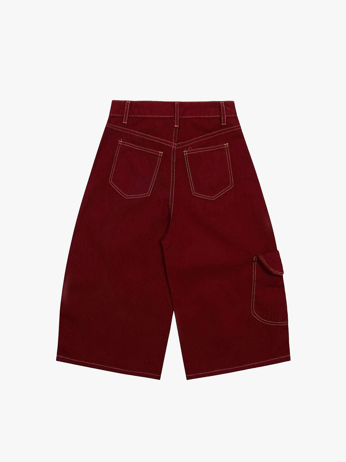 Denim Welt-Embellished Cargo Jorts - 2408 