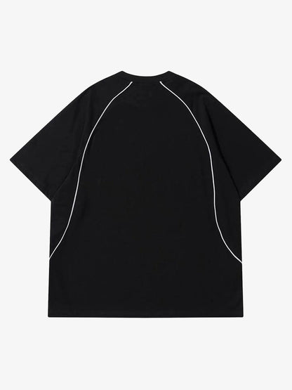 Thesupermade Retro Letter Print T-shirt - 1671 
