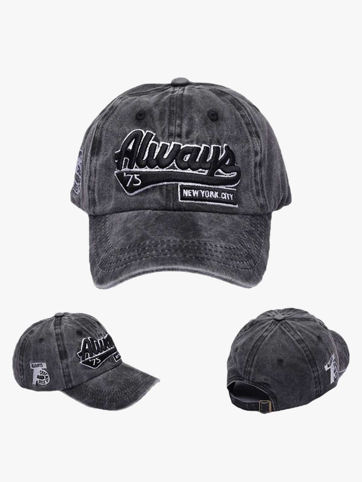 Vintage Embroidered Denim Washed Baseball Cap | Thesupermade®