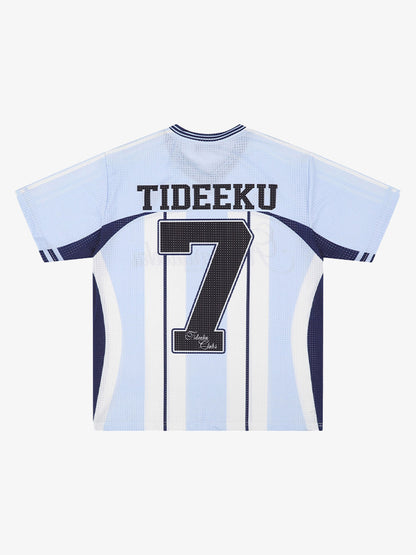 Stylish Striped Sports Jersey T-Shirt 