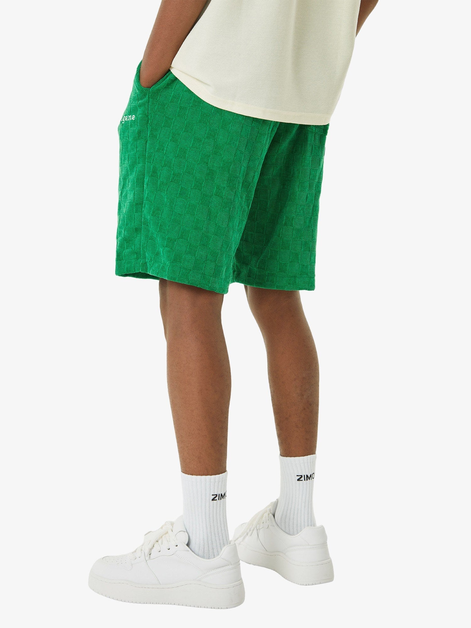 Thesupermade Embroidered Corduroy Shorts -1181 