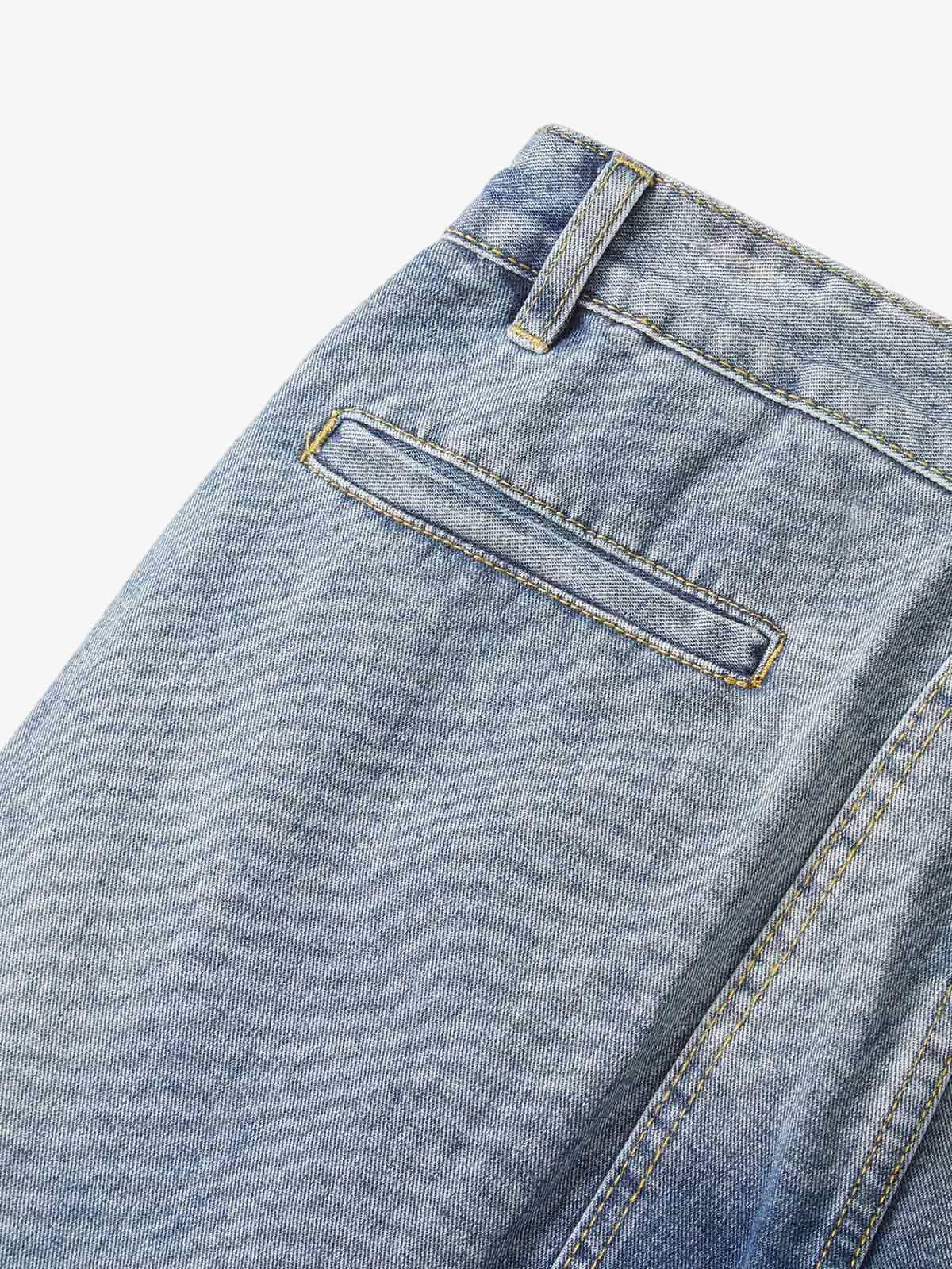 Thesupermade Homemade Large Pocket Cargo Jeans 