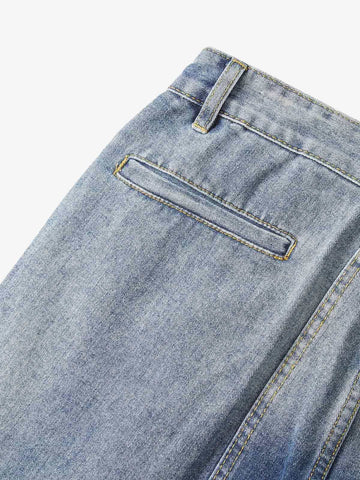 Thesupermade Homemade Large Pocket Cargo Jeans 