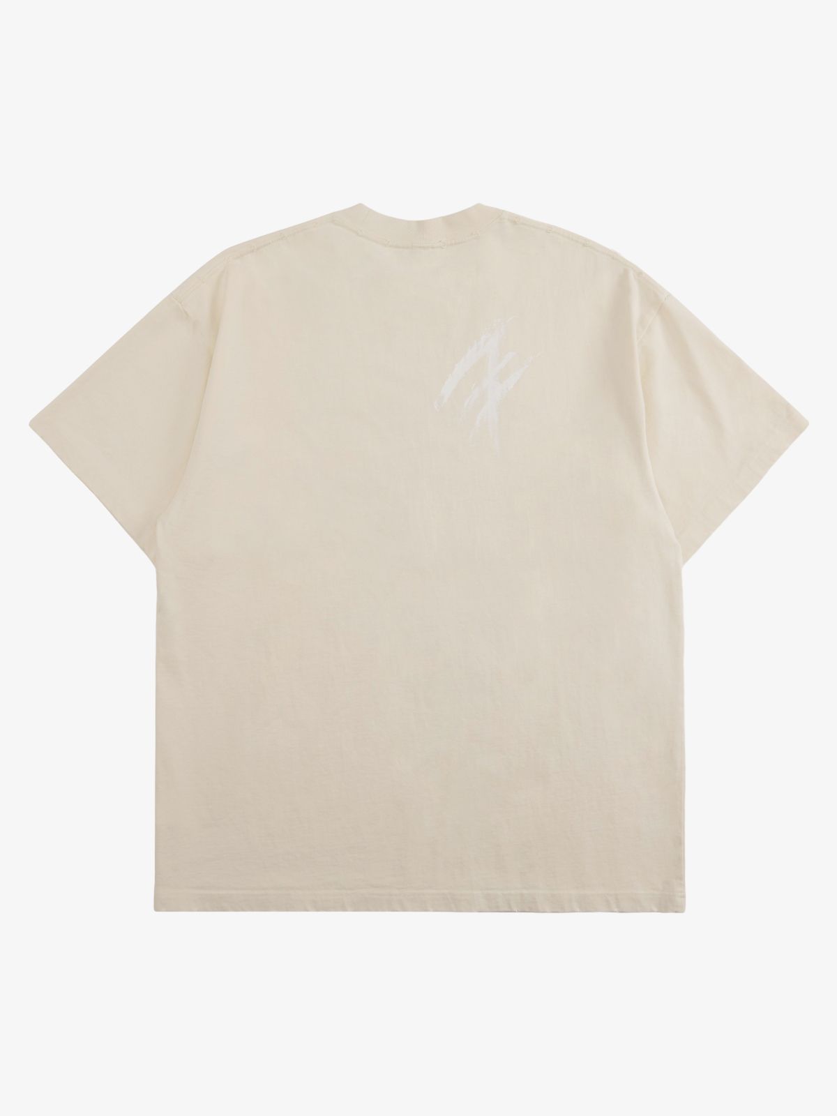 Retro Washed Contrast Color Broken Letters T-shirt 