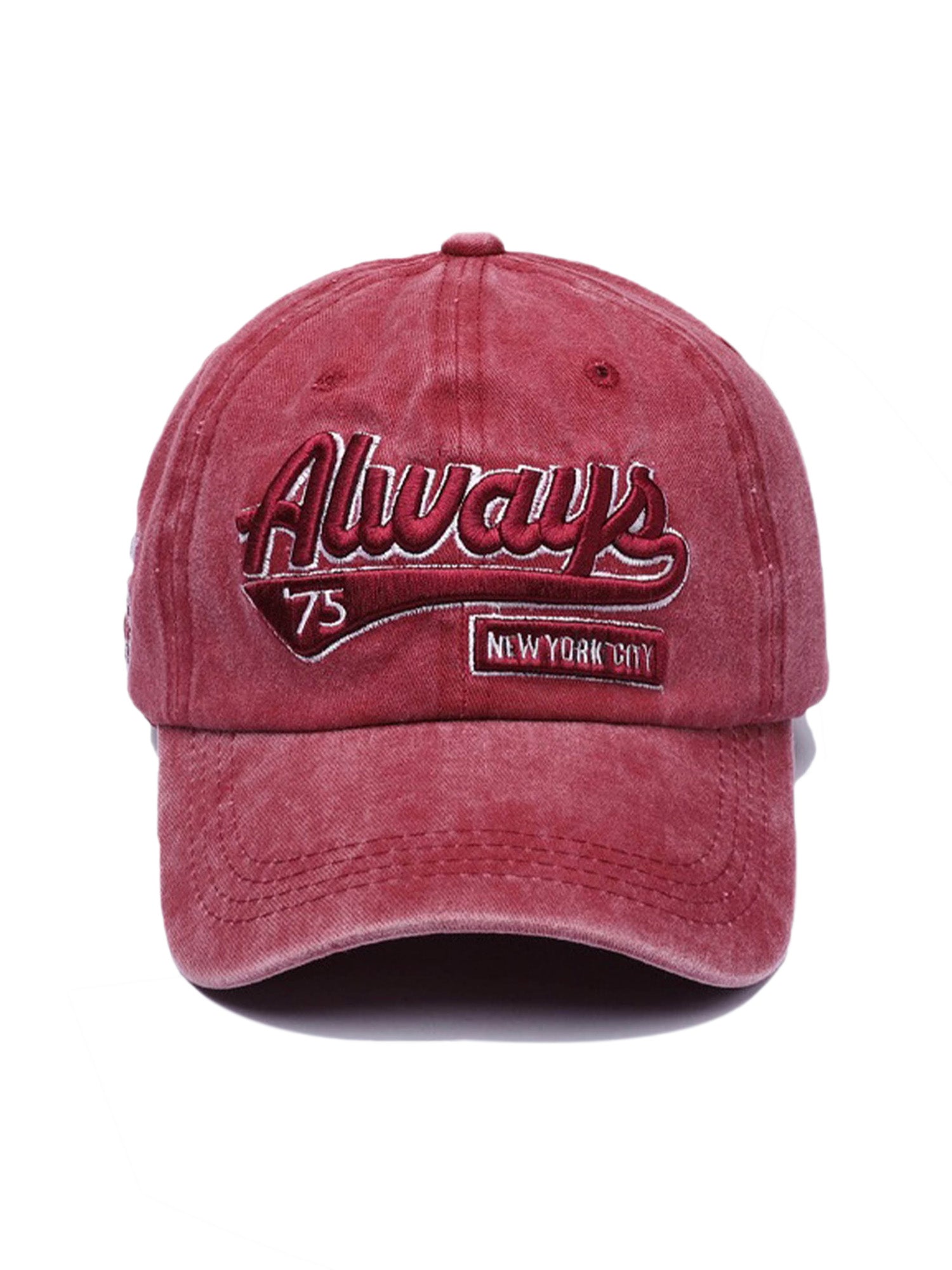 Thesupermade Vintage Embroidered Denim Washed Baseball Cap