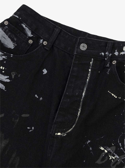 Thesupermade American Graffiti Letter Print Jeans - 1914 