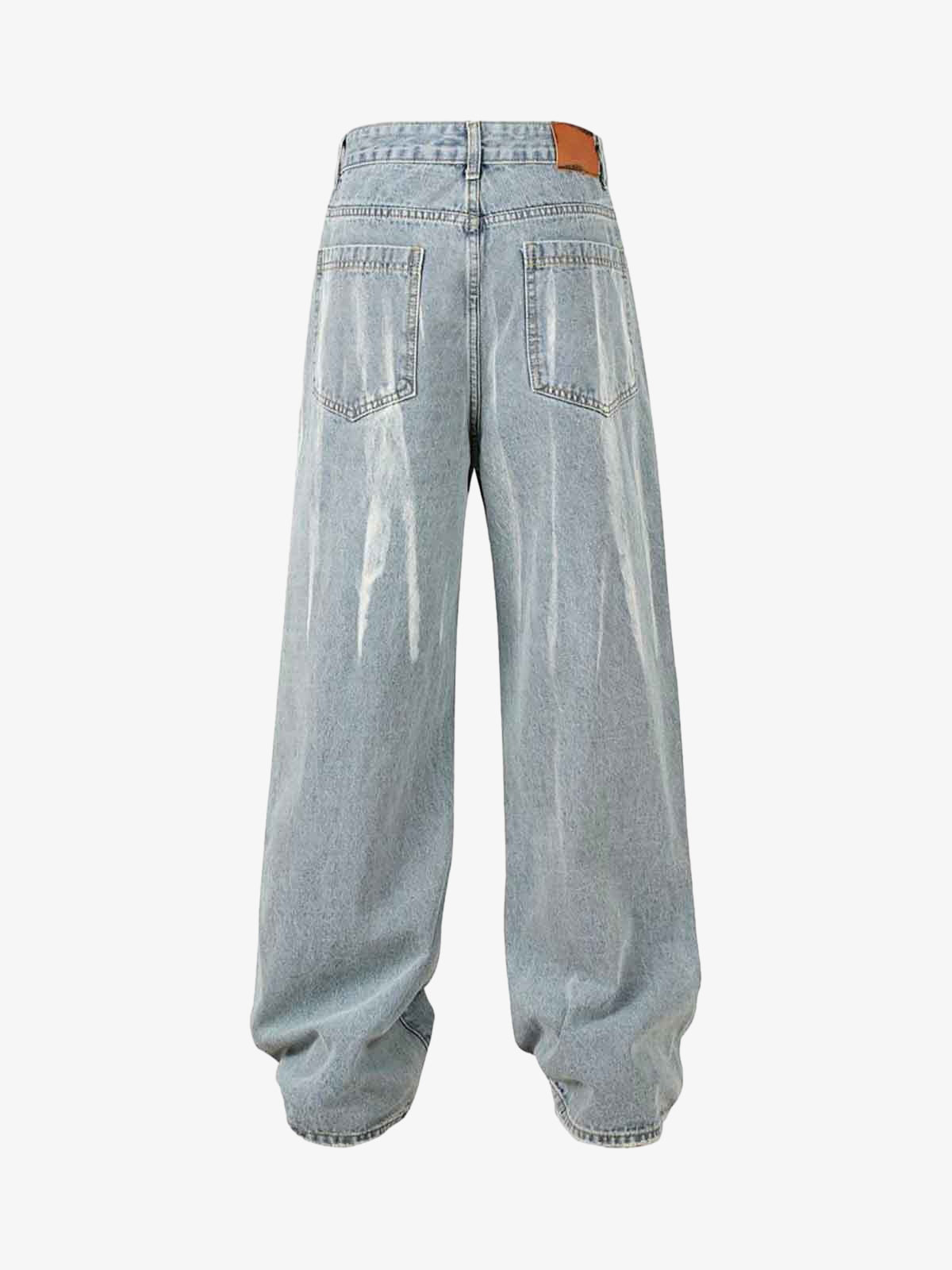 Thesupermade High Street Hip Hop Hand-painted Spray-painted Jeans 