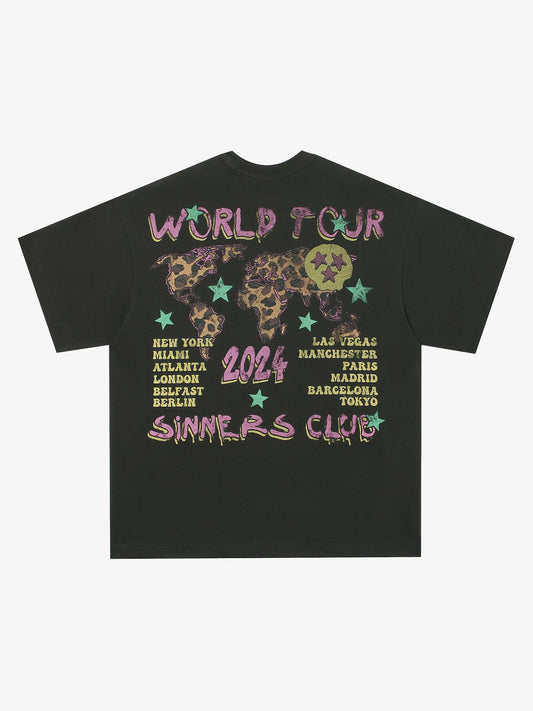 Thesupermade Skull Print Crew Neck T-shirt 