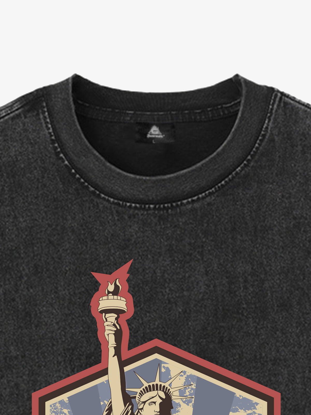 Original Street Statue Of Liberty Print Vest - 2531 