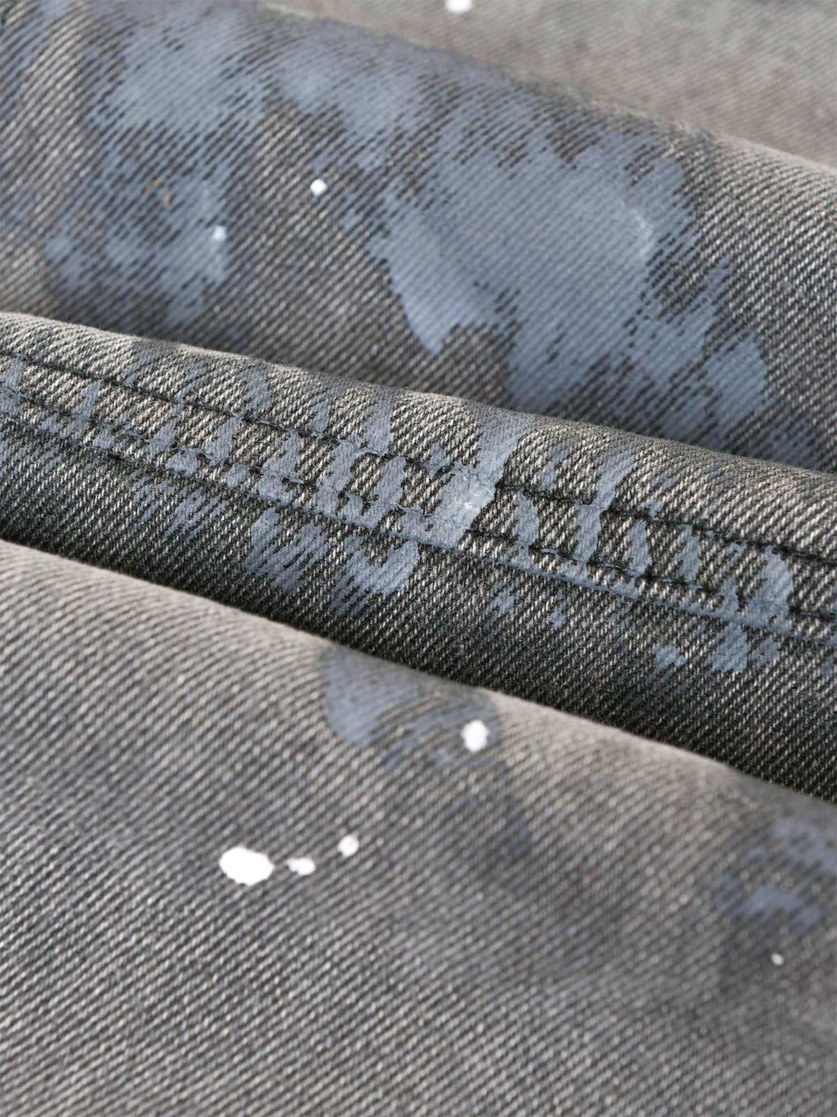 Thesupermade High Street Hip Hop Distressed Washed Jeans 