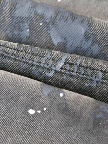 Thesupermade High Street Hip Hop Distressed Washed Jeans 