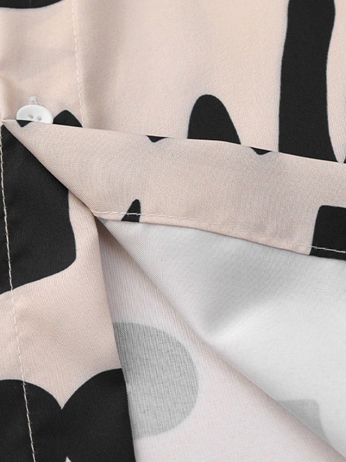 Thesupermade Vintage Full Print Lapel Short Sleeve Shirt 