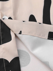Thesupermade Vintage Full Print Lapel Short Sleeve Shirt 