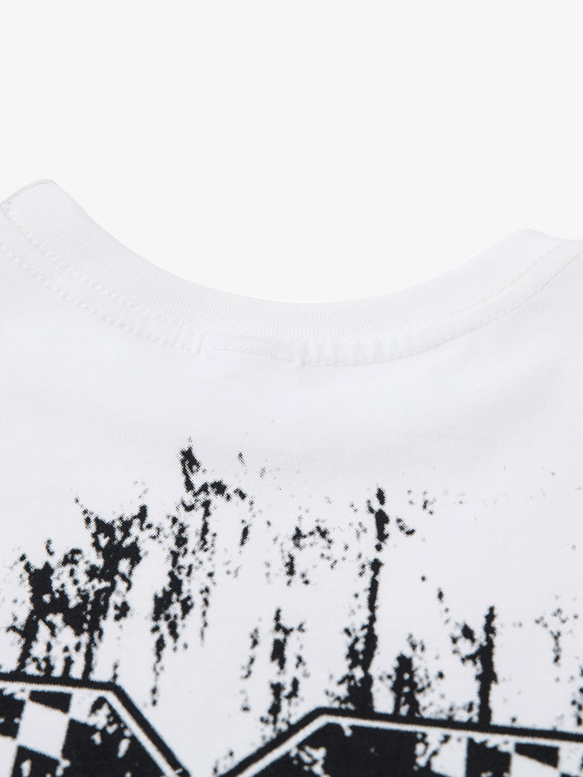 Retro Graffiti Lettering Short Sleeve T-shirt - 2341 