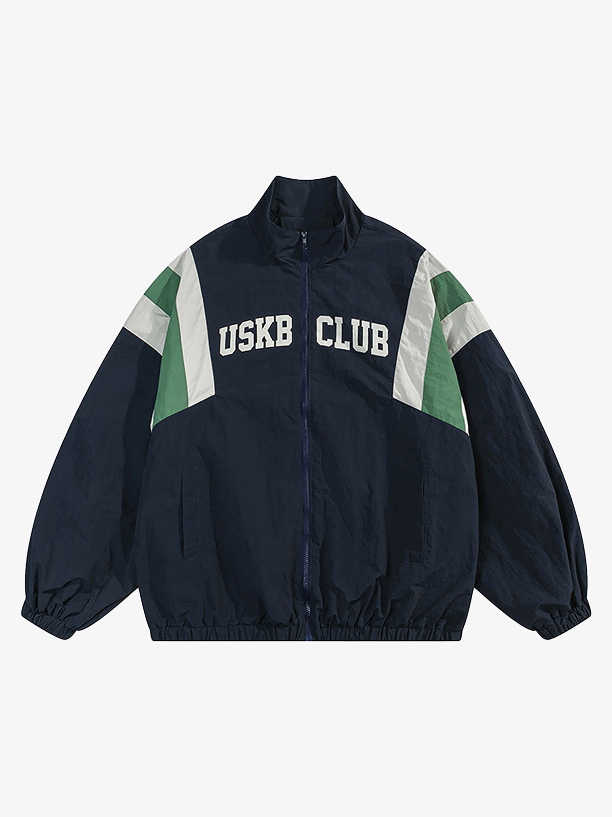 Thesupermade Patchwork Contrasting Windbreaker Jacket 