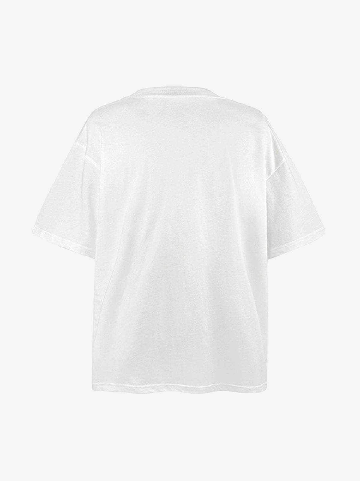 Patchwork Graphic Print Oversized Tee 