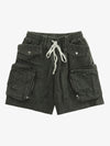 Heavy Tie Dye Multi Pockets Washed Shorts - 2088 