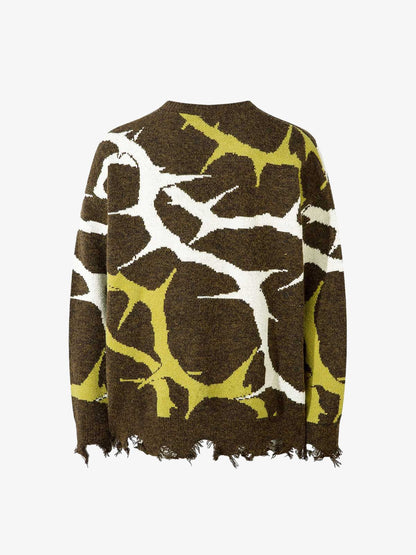 Thesupermade Thorn Destroyed Sweater 