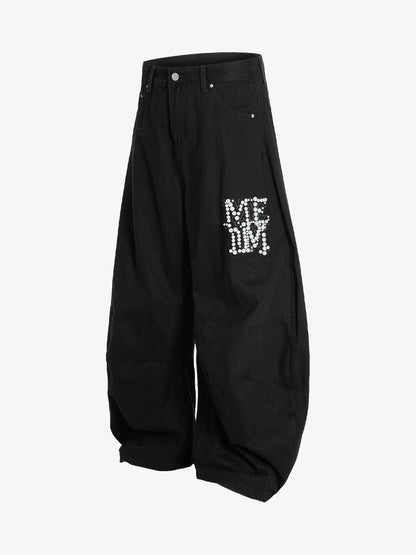 Heavy Beading Barrel Pants 