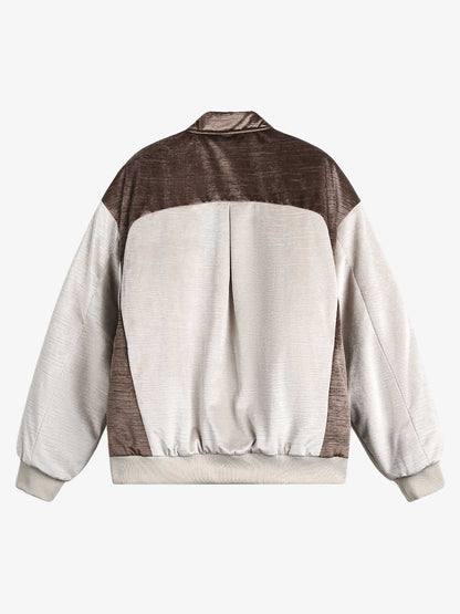 Thesupermade Patchwork Embroidered Bomber Jacket 