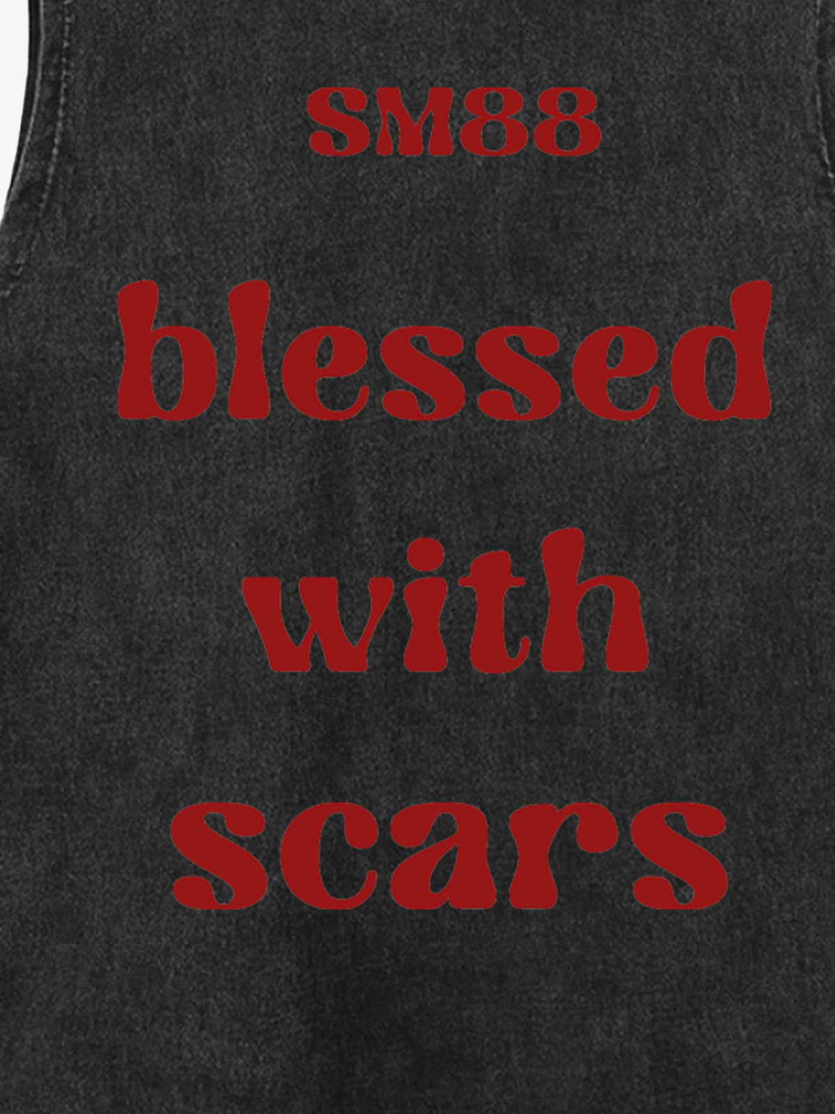 Original "Blessed With Scars" Slogan Vest 