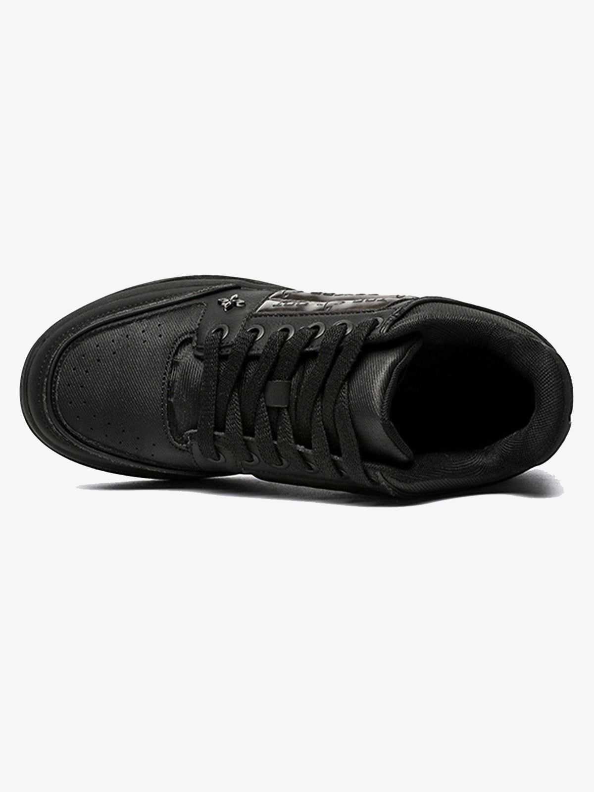 Dark Embroidered Letters Skate Shoes 