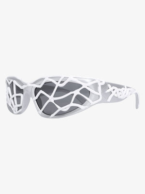 Futuristic Wavy Frame Sunglasses 