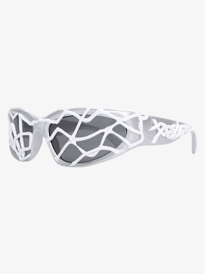 Futuristic Wavy Frame Sunglasses 