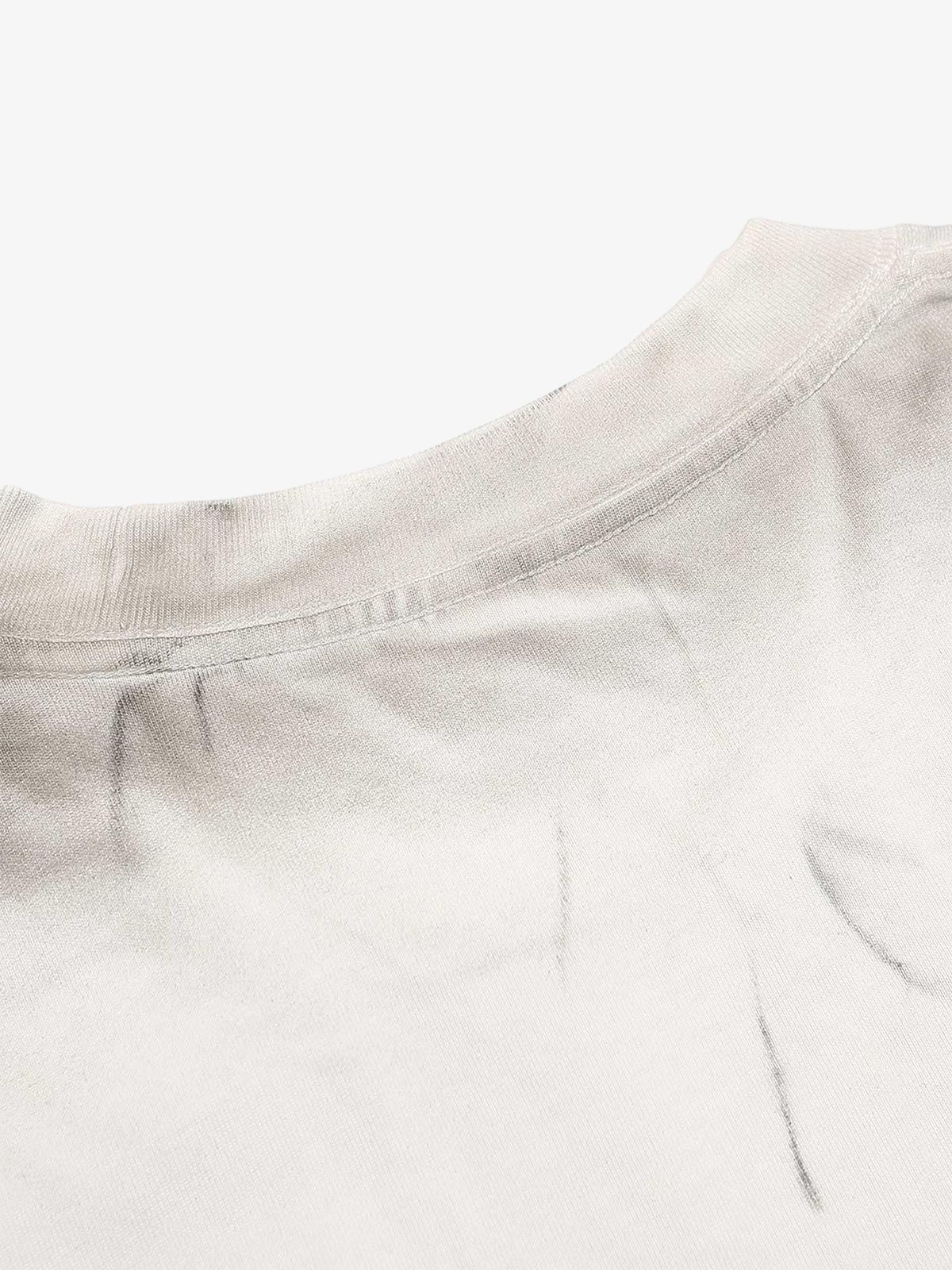 Thesupermade Distressed Hole Print Long-sleeved T-shirt 