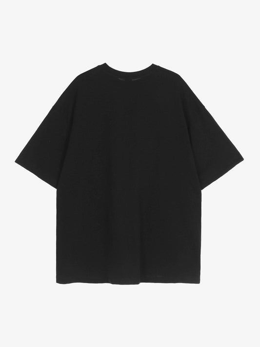 Thesupermade American Tide Loose Print Round Neck T-shirt -1640 