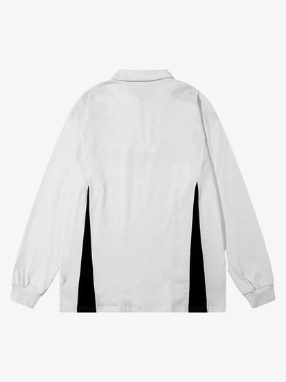 Thesupermade High Street Racing Long Sleeve Polo Shirt- 1980 