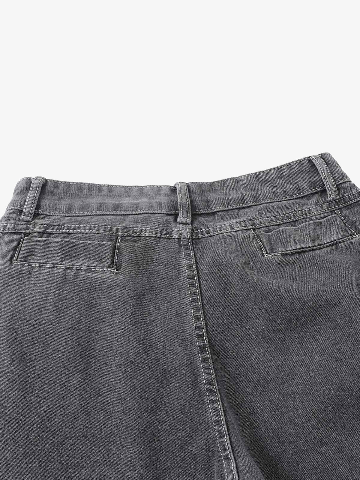 Washed Gradient Flared Jeans 