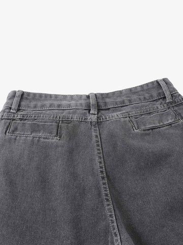 Washed Gradient Flared Jeans 