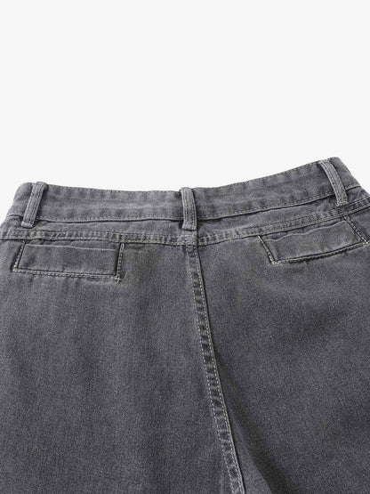 Washed Gradient Flared Jeans 