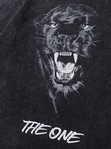 Thesupermade Black Panther Print T-shirt 