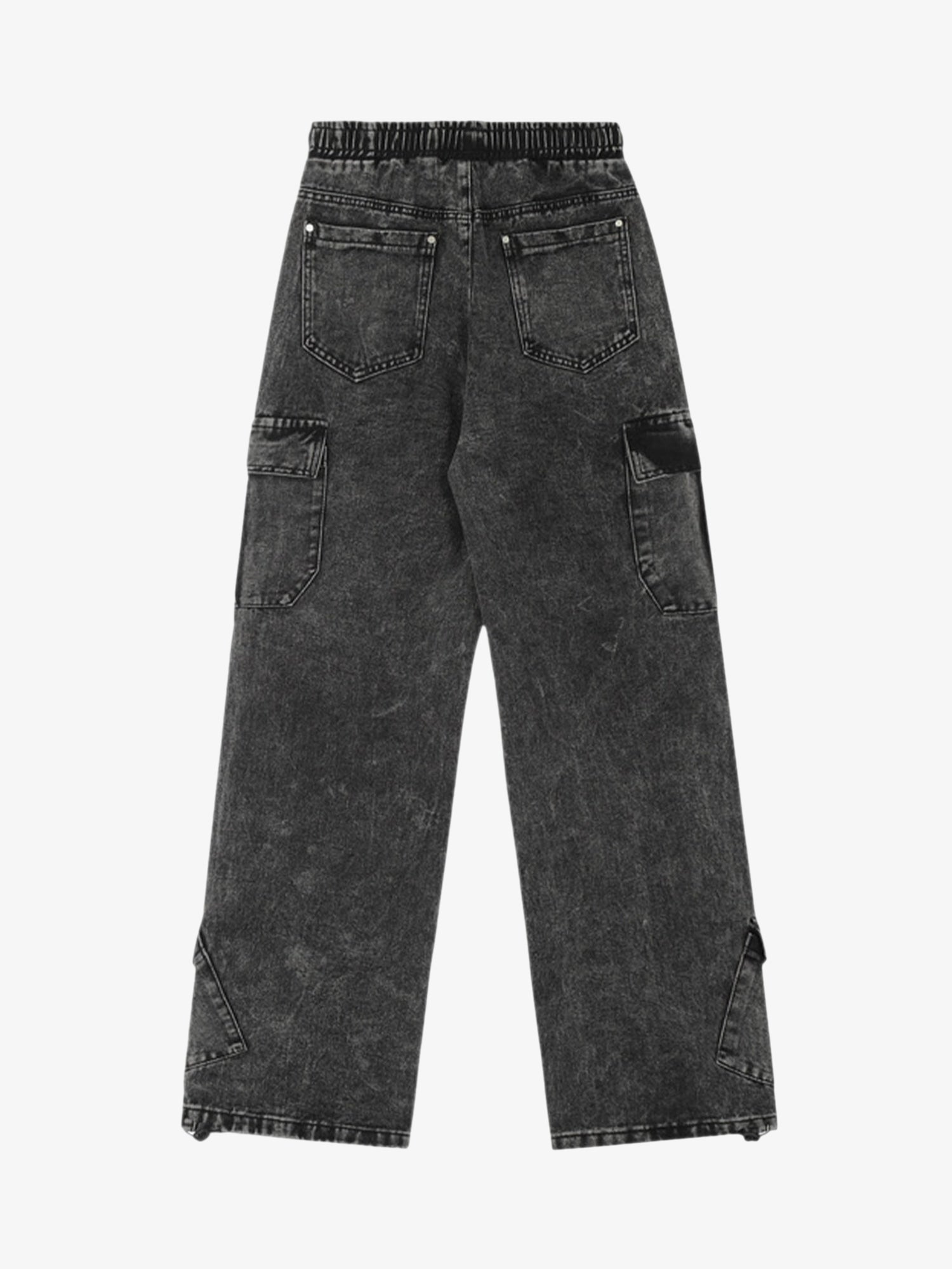 Thesupermade High Street Loose Elastic Waist Drawstring Trousers 