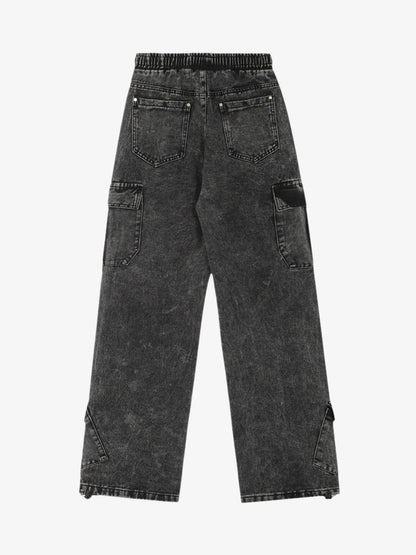 Thesupermade High Street Loose Elastic Waist Drawstring Trousers 