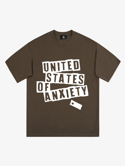 Original United States Of Anxiety Graphic T-Shirt 