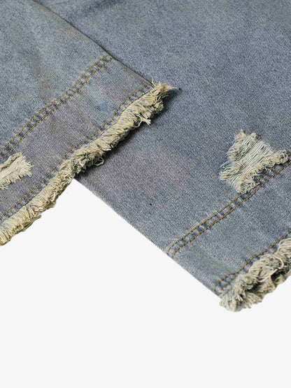Thesupermade Washed Ripped Baggy Jeans 