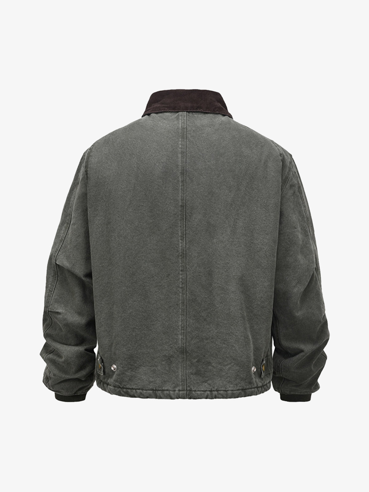 Vintage Washed Distressed Quilted Work Jacket 