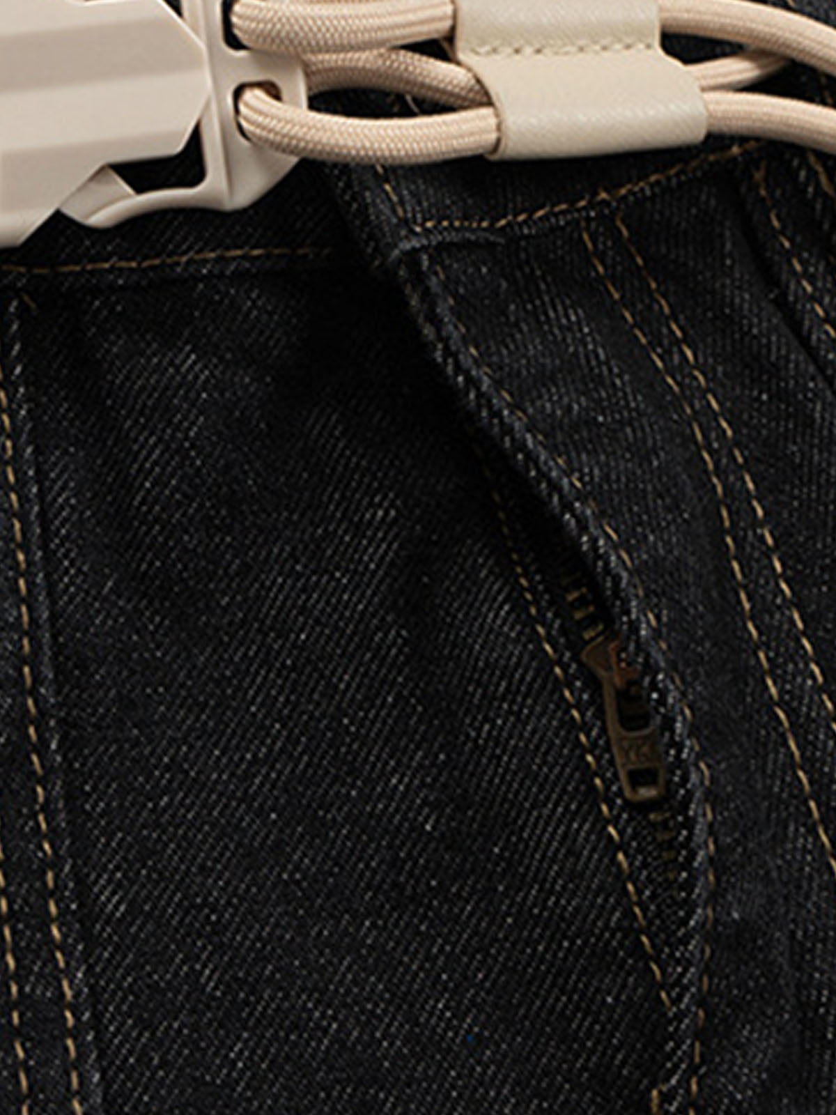 Cleanfit Buckle Belt Baggy Jeans 