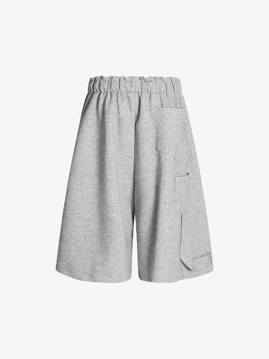 Side Pockets Drawstring Waist Casual Jorts 