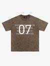 Distressed NO.7 Graphic T-Shirt 
