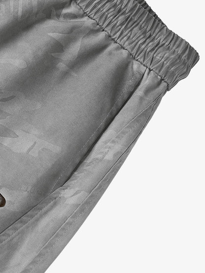 Retro Dirty-Dyed Paratrooper Barrel Pants 